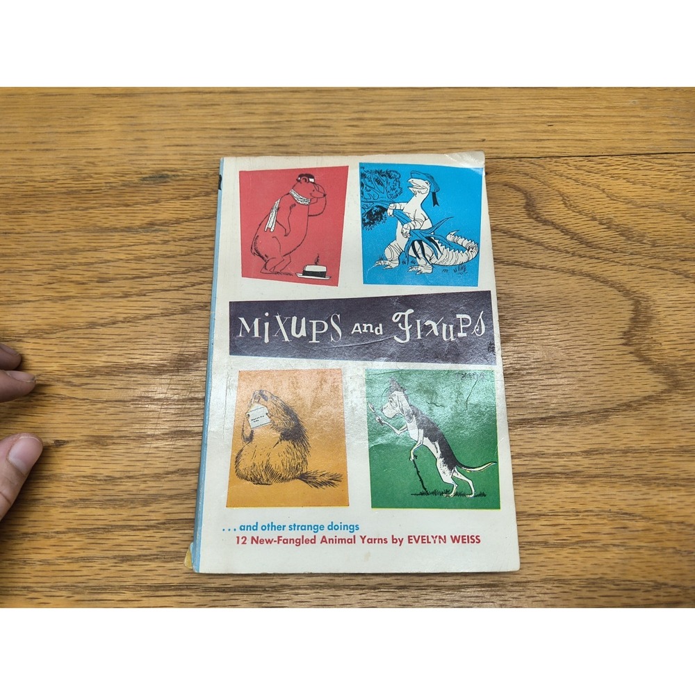 SCHOLASTIC MIXUPS AND FIXUPS PAPERBACK BOOK 1959